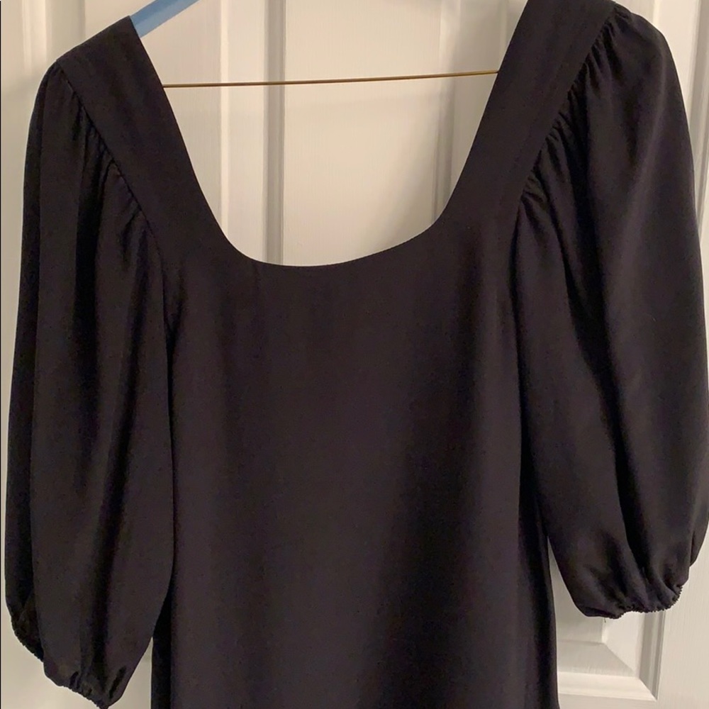 Black silk dress - Picture 2 of 6